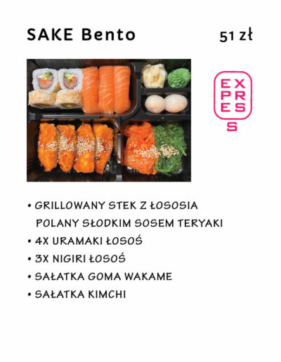 Bento St - Karta Menu - Restauracja japońska Miyako Sushi Kraków