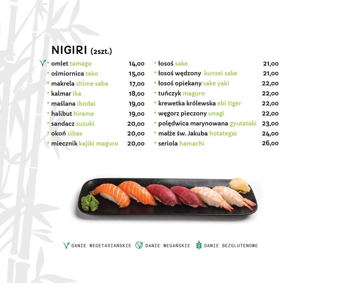 Nigiri Sushi Restauracja japońska Miyako Sushi Kraków