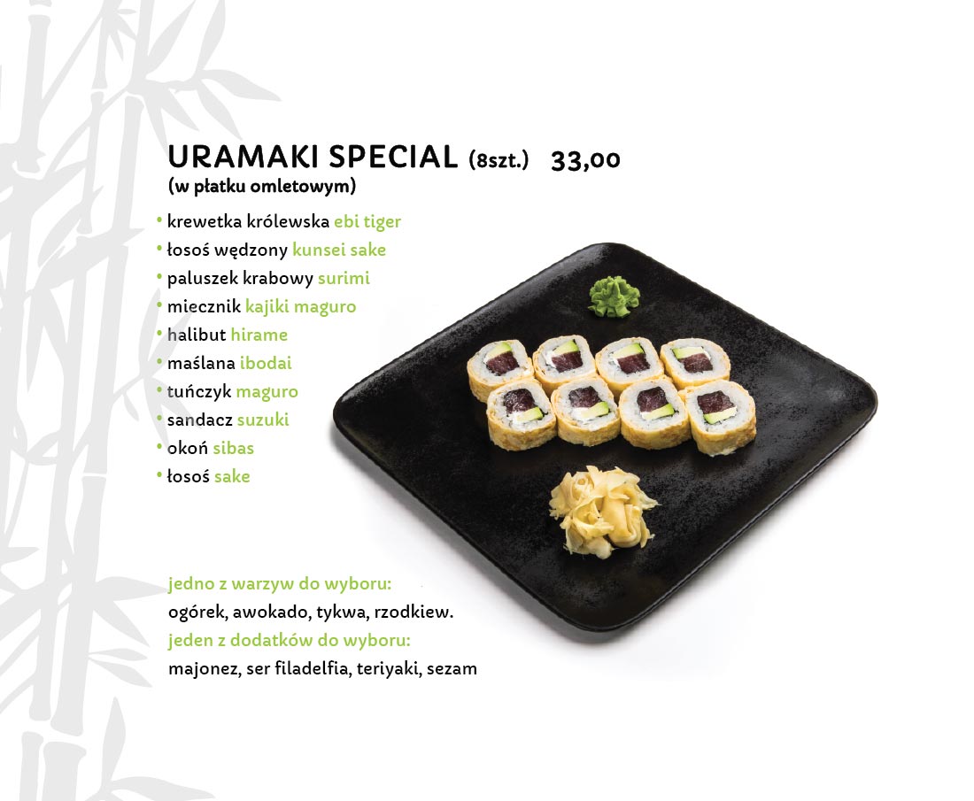 Uramaki Special Restauracja japońska Miyako Sushi Kraków