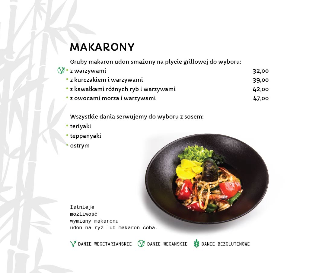 Makarony Japońskie Restauracja japońska Miyako Sushi Kraków