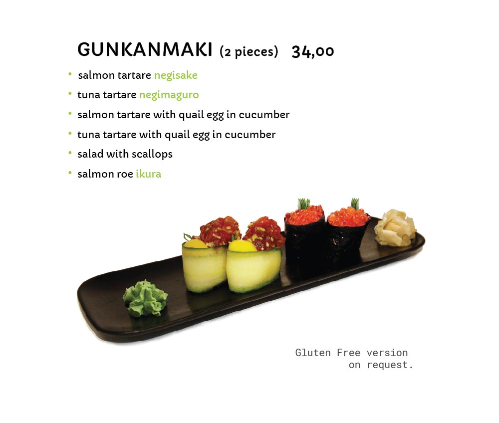 GUNKANMAKI - Miyako Sushi Japanese Restaurant Krakow