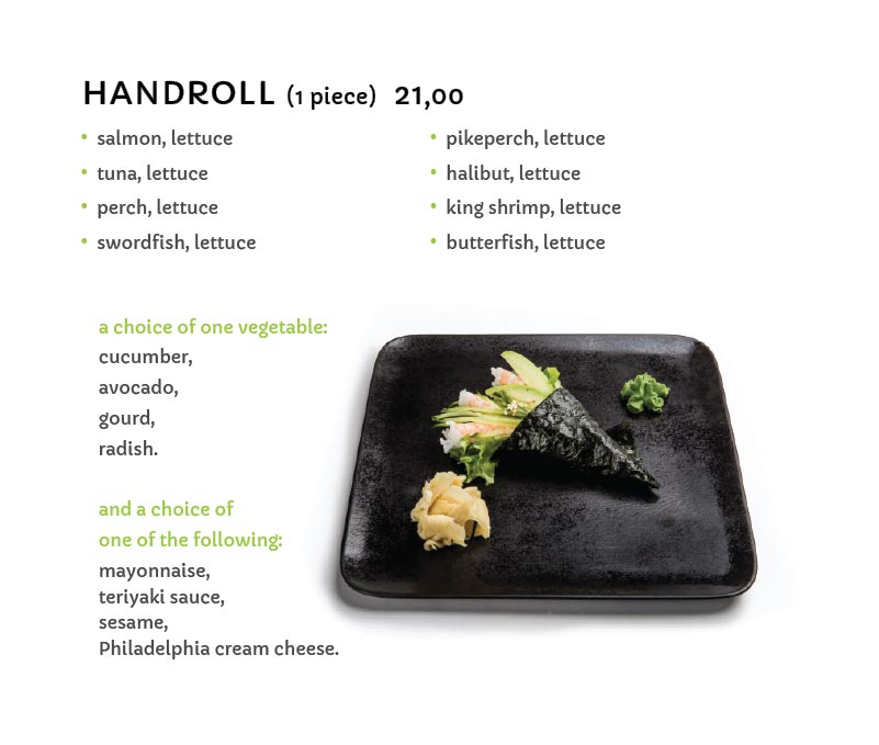 Handroll - Miyako Sushi Japanese Restaurant Krakow