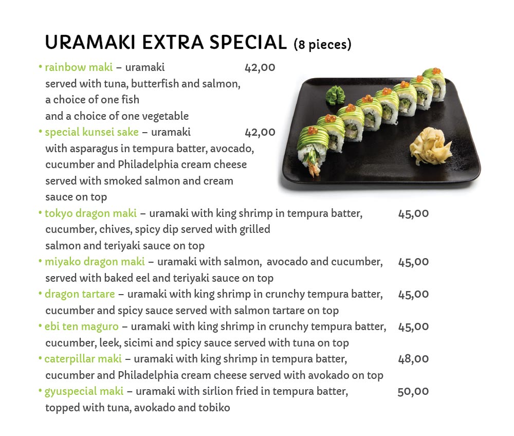 Uramaki Extra Special - Miyako Sushi Japanese Restaurant Krakow