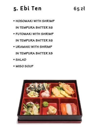 Lunch Menu - Miyako Sushi Japanese Restaurant Krakow