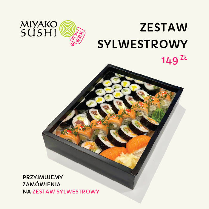 Miyako Sushi Express Menu Sylwester 2023 / 2024
